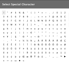 special character