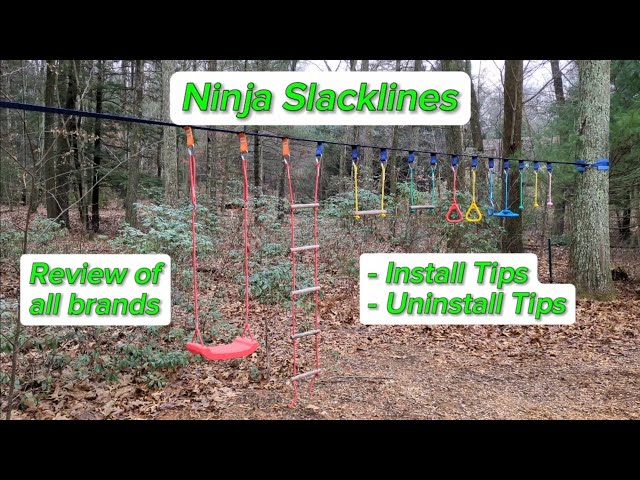 ninja obstacle course slackline