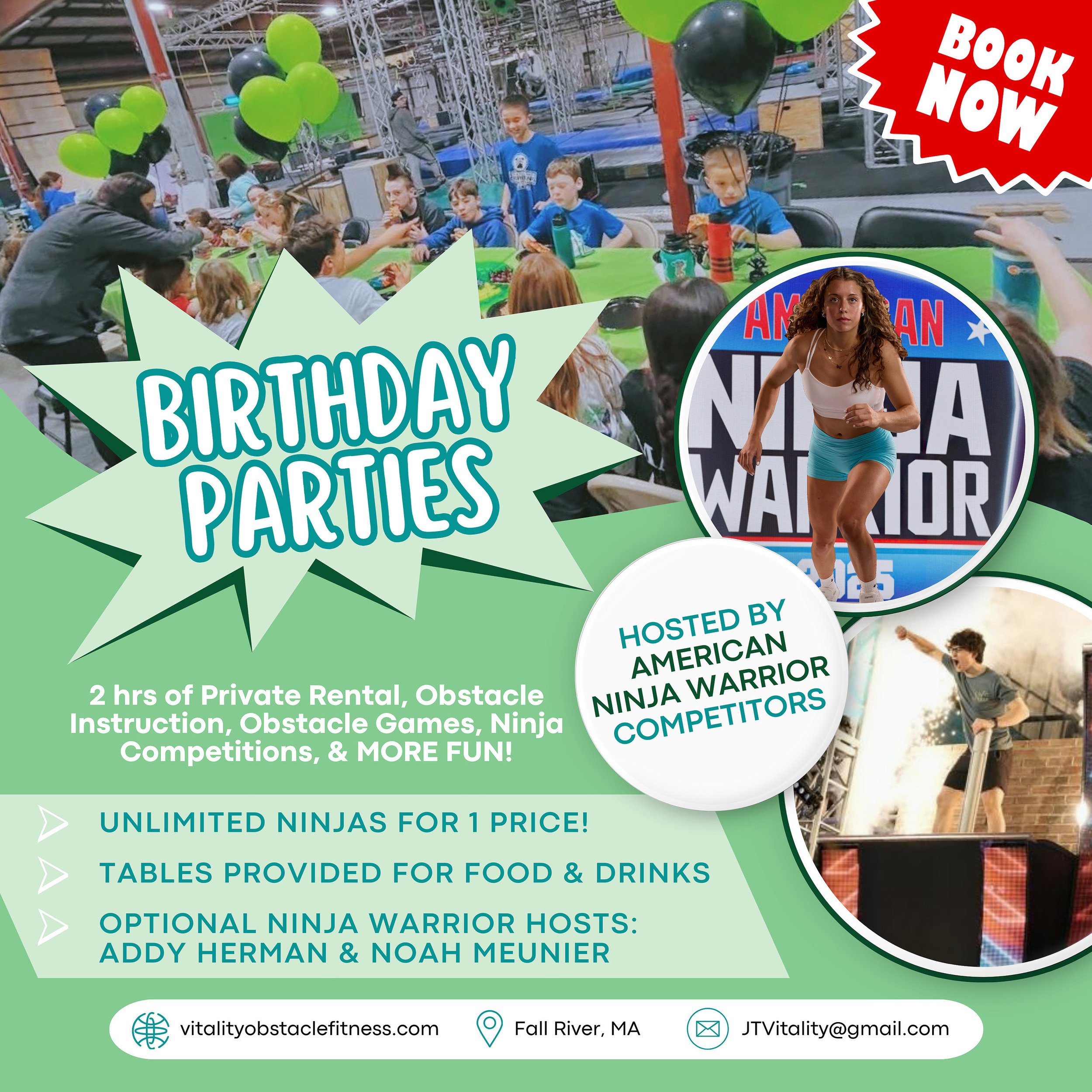 ninja warrior course birthday party