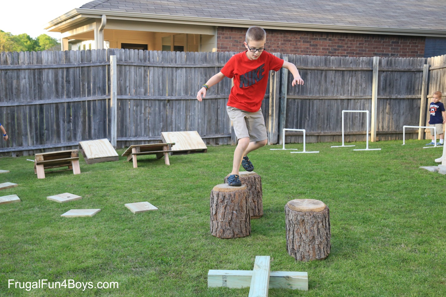 ninja warrior outdoor obstacle course