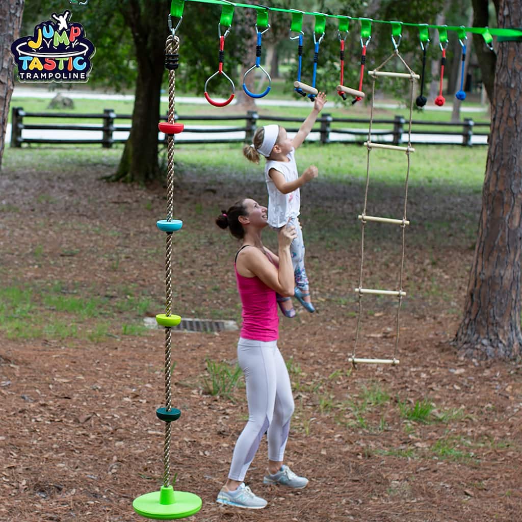 ninja warrior slackline obstacle course
