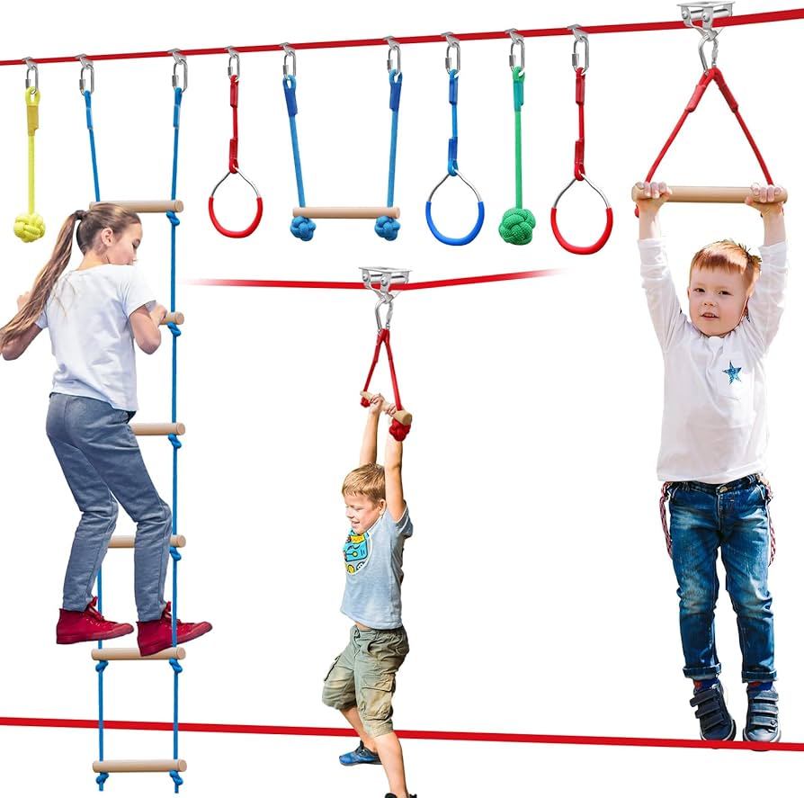 ninja course slackline