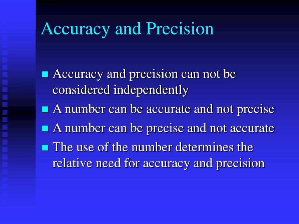 explain accuracy and precision in measurement