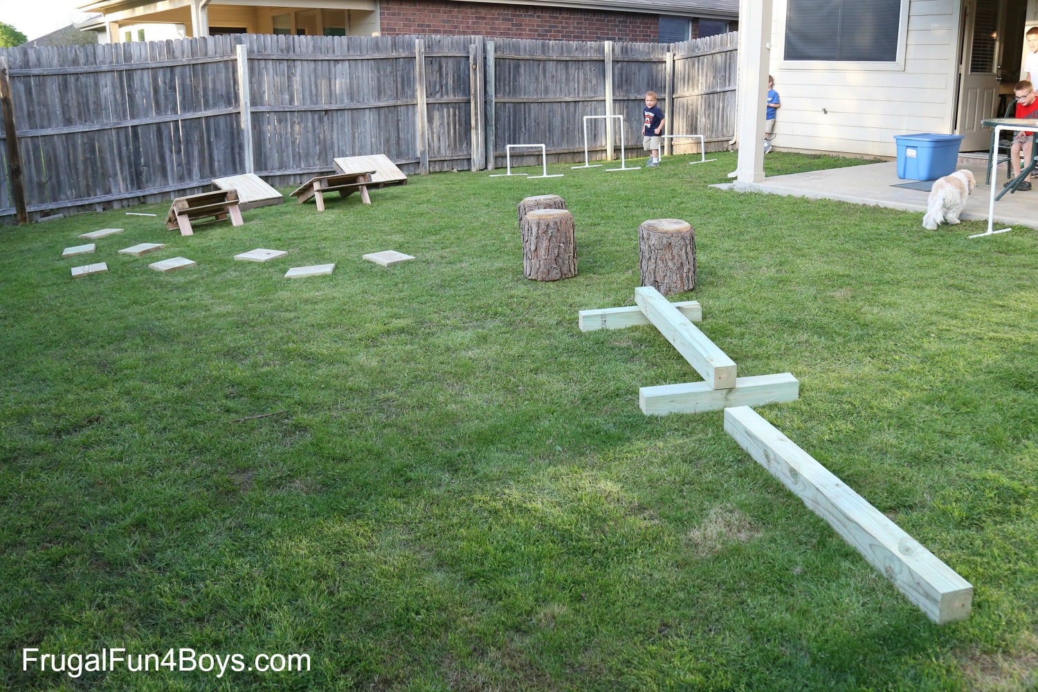 homemade ninja warrior course