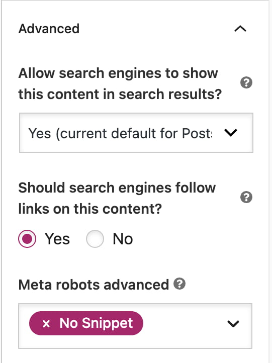 meta description for privacy policy